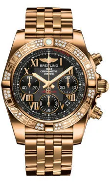Breitling - Chronomat 41 Rose Gold Diamond Bezel - Rose Gold Bracelet