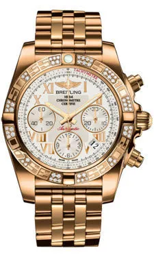 Breitling - Chronomat 41 Rose Gold Diamond Bezel - Rose Gold Bracelet