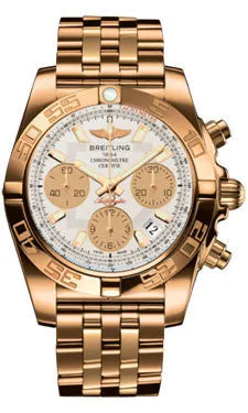 Breitling - Chronomat 41 Rose Gold Polished Bezel - Pilot Bracelet
