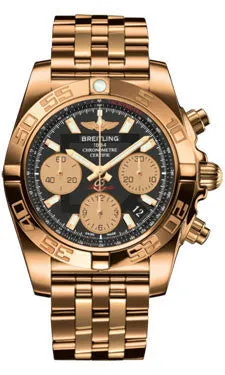 Breitling - Chronomat 41 Rose Gold Polished Bezel - Pilot Bracelet