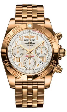 Breitling - Chronomat 41 Rose Gold Polished Bezel - Pilot Bracelet