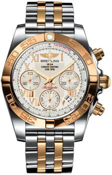Breitling - Chronomat 41 Steel and Gold Polished Bezel - Steel and Rose Gold Bracelet