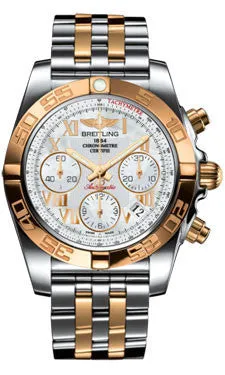 Breitling - Chronomat 41 Steel and Gold Polished Bezel - Steel and Rose Gold Bracelet