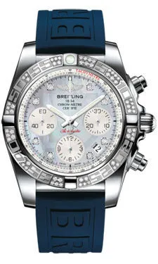 Breitling - Chronomat 41 Steel Diamond Bezel - Diver Pro III Strap