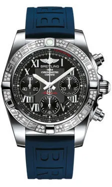 Breitling - Chronomat 41 Steel Diamond Bezel - Diver Pro III Strap