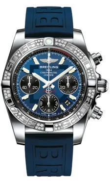 Breitling - Chronomat 41 Steel Diamond Bezel - Diver Pro III Strap