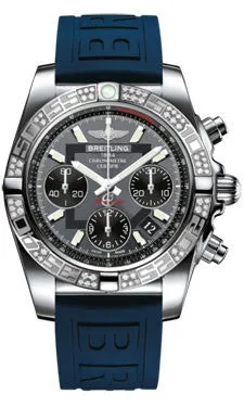 Breitling - Chronomat 41 Steel Diamond Bezel - Diver Pro III Strap