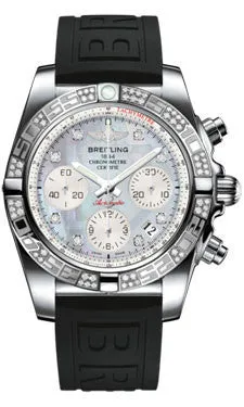 Breitling - Chronomat 41 Steel Diamond Bezel - Diver Pro III Strap