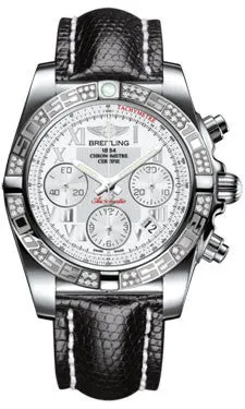 Breitling - Chronomat 41 Steel Diamond Bezel - Lizard Strap