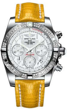 Breitling - Chronomat 41 Steel Diamond Bezel - Lizard Strap