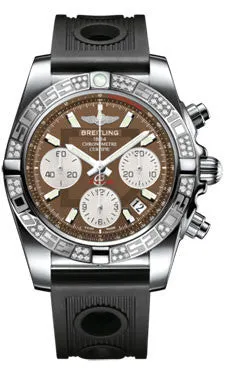 Breitling - Chronomat 41 Steel Diamond Bezel - Ocean Racer Strap