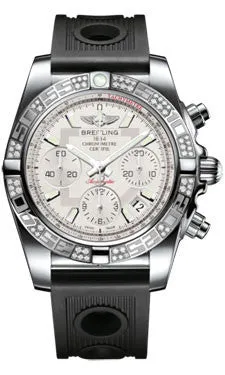 Breitling - Chronomat 41 Steel Diamond Bezel - Ocean Racer Strap