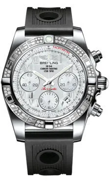 Breitling - Chronomat 41 Steel Diamond Bezel - Ocean Racer Strap