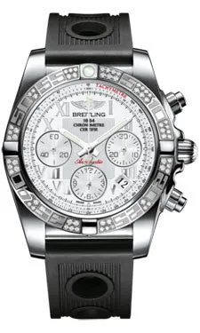 Breitling - Chronomat 41 Steel Diamond Bezel - Ocean Racer Strap