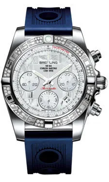 Breitling - Chronomat 41 Steel Diamond Bezel - Ocean Racer Strap