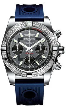 Breitling - Chronomat 41 Steel Diamond Bezel - Ocean Racer Strap