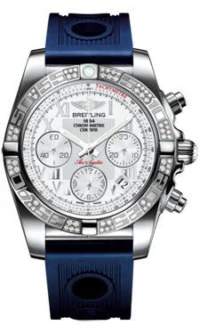 Breitling - Chronomat 41 Steel Diamond Bezel - Ocean Racer Strap