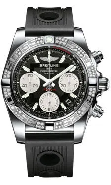 Breitling - Chronomat 41 Steel Diamond Bezel - Ocean Racer Strap