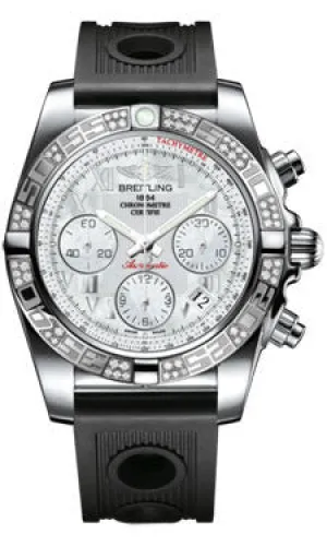 Breitling - Chronomat 41 Steel Diamond Bezel - Ocean Racer Strap