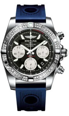 Breitling - Chronomat 41 Steel Diamond Bezel - Ocean Racer Strap
