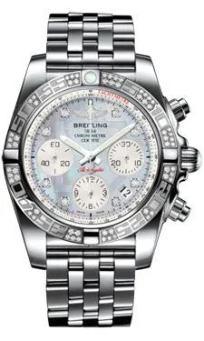 Breitling - Chronomat 41 Steel Diamond Bezel - Pilot Bracelet