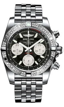Breitling - Chronomat 41 Steel Diamond Bezel - Pilot Bracelet