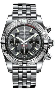 Breitling - Chronomat 41 Steel Diamond Bezel - Pilot Bracelet