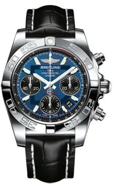 Breitling - Chronomat 41 Steel Polished Bezel - Croco Strap