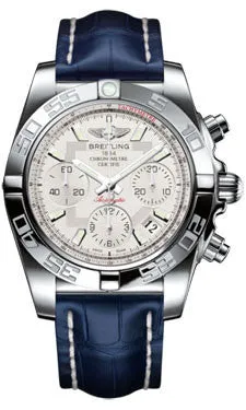 Breitling - Chronomat 41 Steel Polished Bezel - Croco Strap