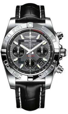 Breitling - Chronomat 41 Steel Polished Bezel - Croco Strap