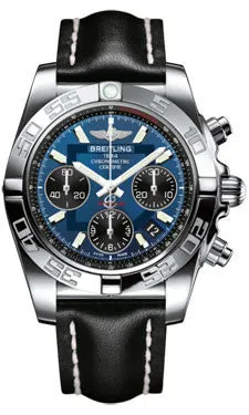 Breitling - Chronomat 41 Steel Polished Bezel - Leather Strap
