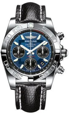 Breitling - Chronomat 41 Steel Polished Bezel - Lizard Strap