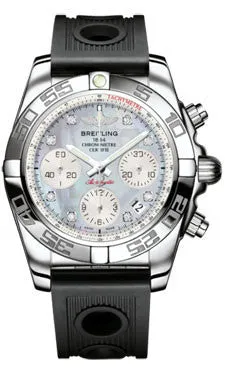 Breitling - Chronomat 41 Steel Polished Bezel - Ocean Racer Strap