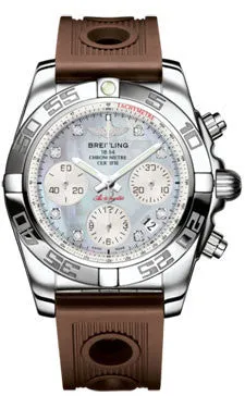 Breitling - Chronomat 41 Steel Polished Bezel - Ocean Racer Strap