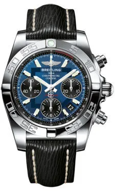 Breitling - Chronomat 41 Steel Polished Bezel - Sahara Leather Strap