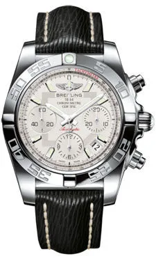 Breitling - Chronomat 41 Steel Polished Bezel - Sahara Leather Strap