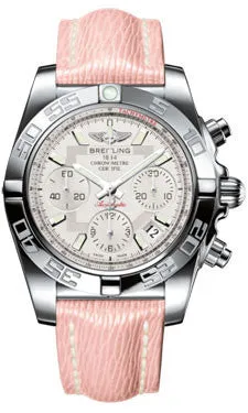 Breitling - Chronomat 41 Steel Polished Bezel - Sahara Leather Strap