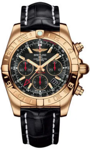 Breitling - Chronomat 44 GMT Rose Gold on Croco
