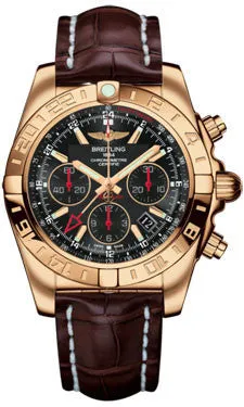 Breitling - Chronomat 44 GMT Rose Gold on Croco