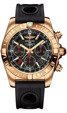 Breitling - Chronomat 44 GMT Rose Gold on Ocean Racer