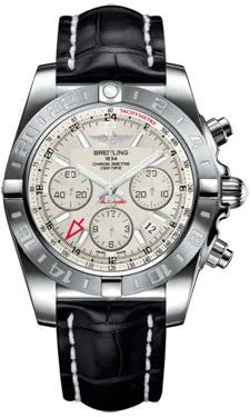 Breitling - Chronomat 44 GMT Stainless Steel on Croco Strap
