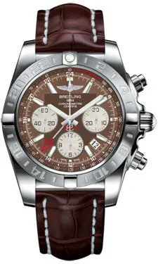 Breitling - Chronomat 44 GMT Stainless Steel on Croco Strap
