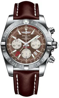 Breitling - Chronomat 44 GMT Stainless Steel on Leather