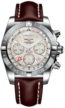 Breitling - Chronomat 44 GMT Stainless Steel on Leather