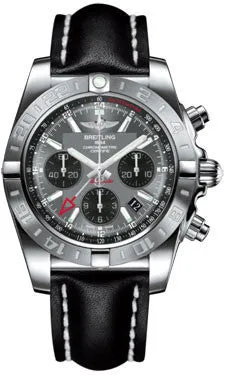 Breitling - Chronomat 44 GMT Stainless Steel on Leather