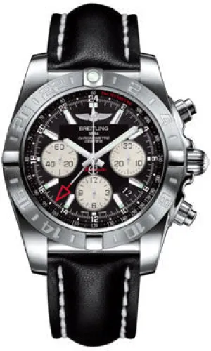 Breitling - Chronomat 44 GMT Stainless Steel on Leather