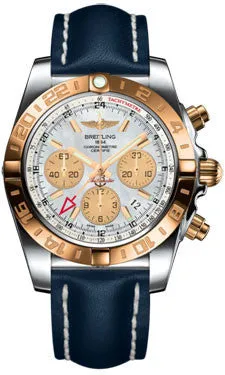 Breitling - Chronomat 44 GMT Steel and Gold on Leather