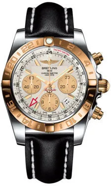 Breitling - Chronomat 44 GMT Steel and Gold on Leather