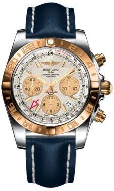 Breitling - Chronomat 44 GMT Steel and Gold on Leather