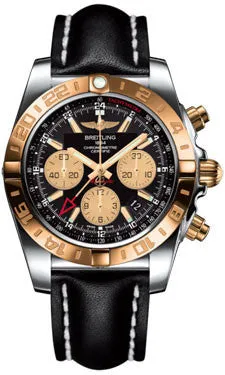 Breitling - Chronomat 44 GMT Steel and Gold on Leather